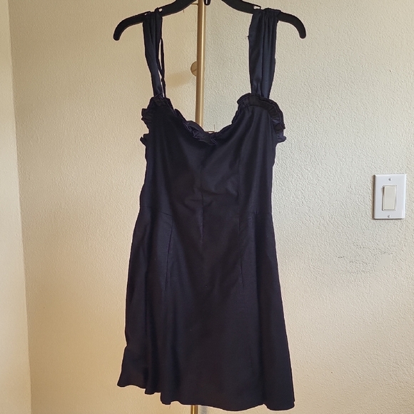 FREE PEOPLE Midnight Magic Mini‎ Dress Black Combo NWT - Picture 4 of 9